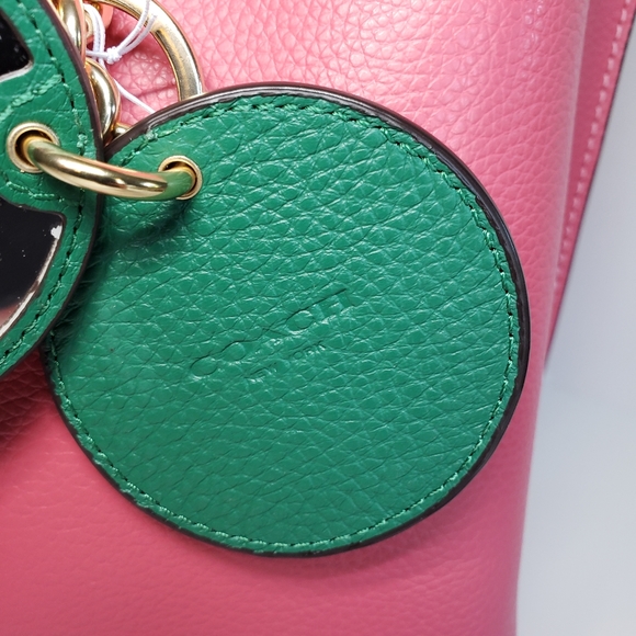 COACH | Mirror Bag Charm with Diary Embroidery Green - Picture 7 of 11